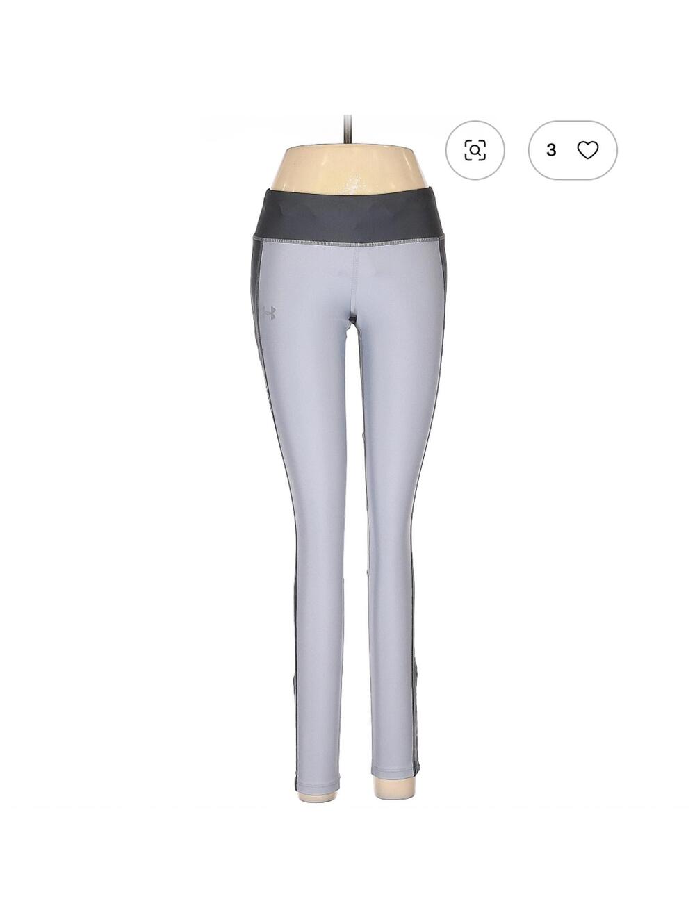 Under Armour Women's Size M Gray Active Pants Leggings